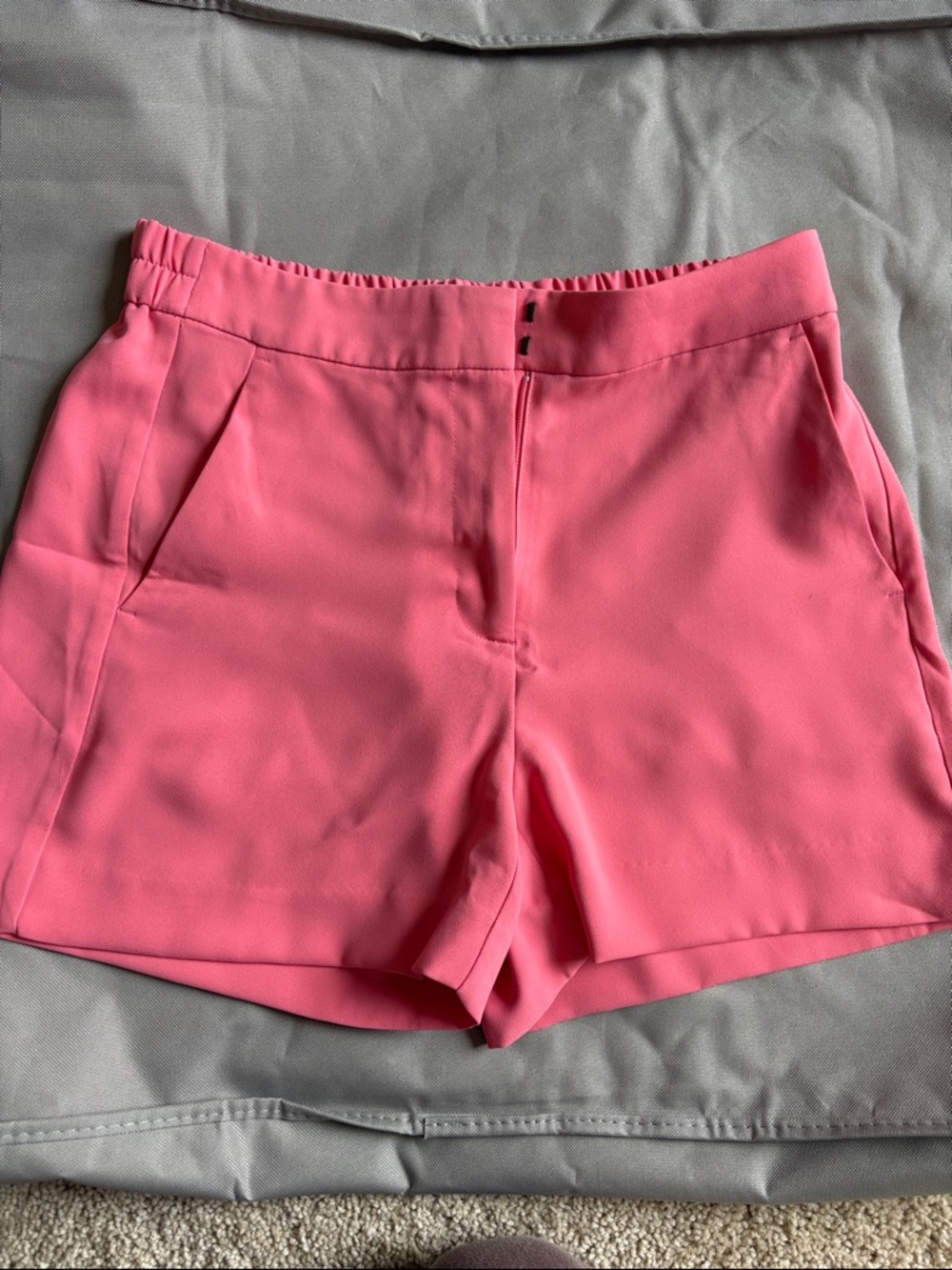 J. Crew Pink High-Waist Tailored Shorts